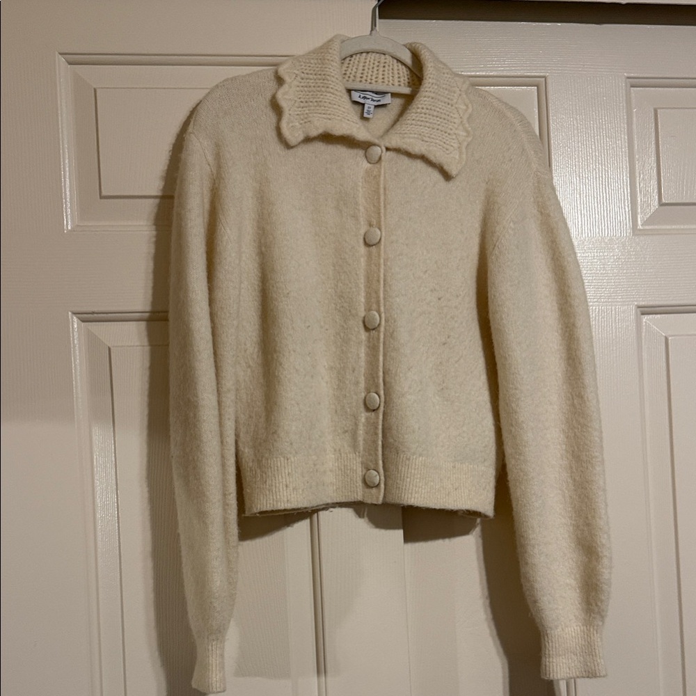 & Other Stories Ivory Knit Cardigan